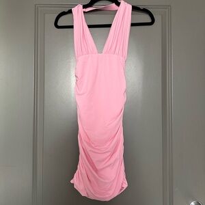 NWT Edikted Halter Pink Dress Size small